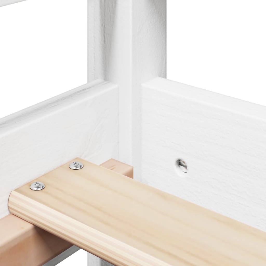 Pat de zi cu acoperiș, alb, 80x200 cm, lemn masiv de pin GartenMobel Dekor