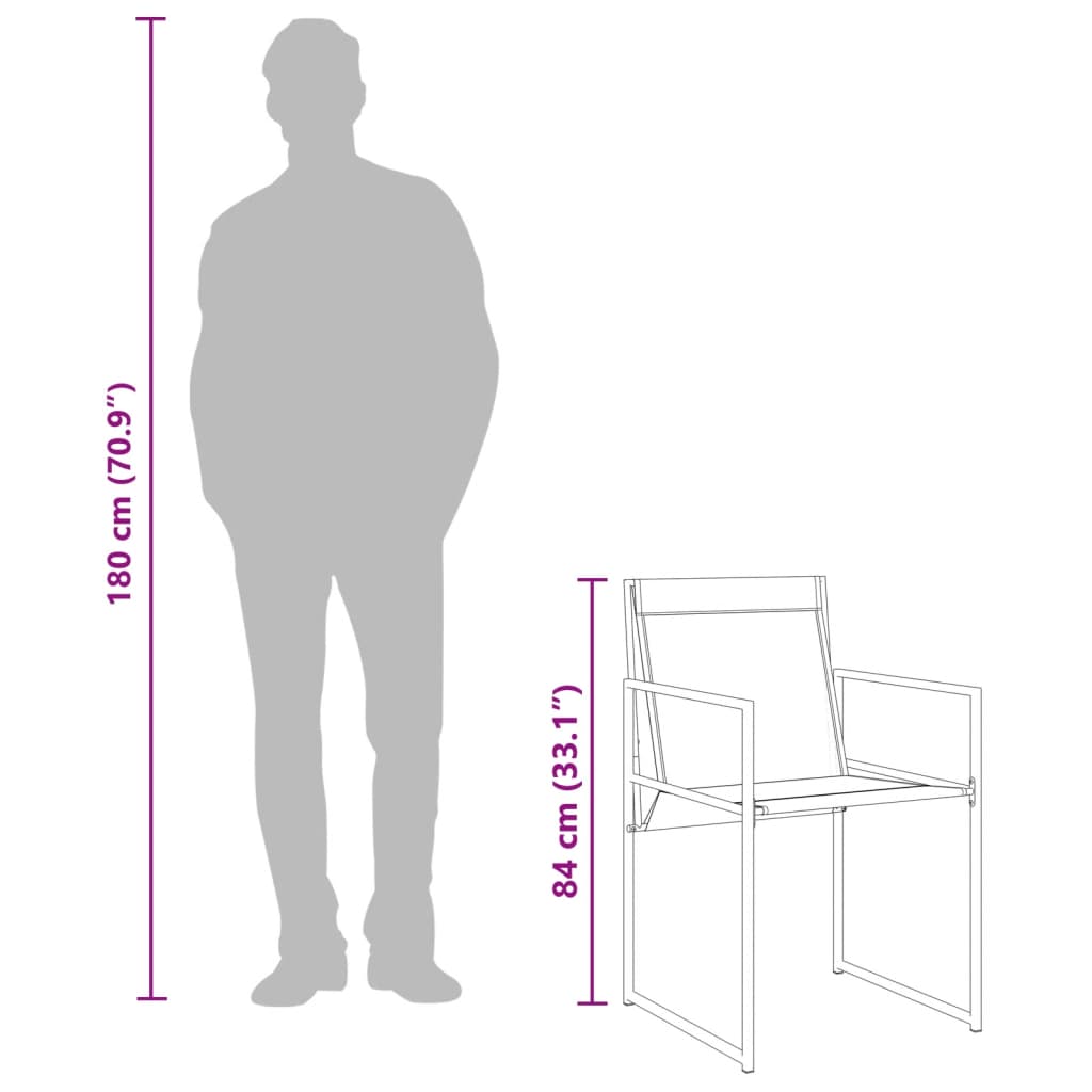 Set mobilier de grădină, 11 piese, negru, textilenă GartenMobel Dekor