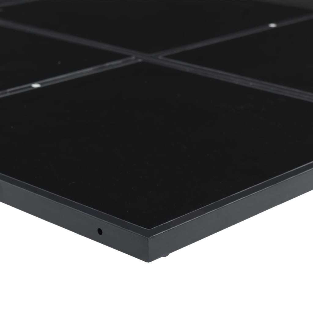 Set mobilier de grădină, 17 piese, negru, textilenă GartenMobel Dekor