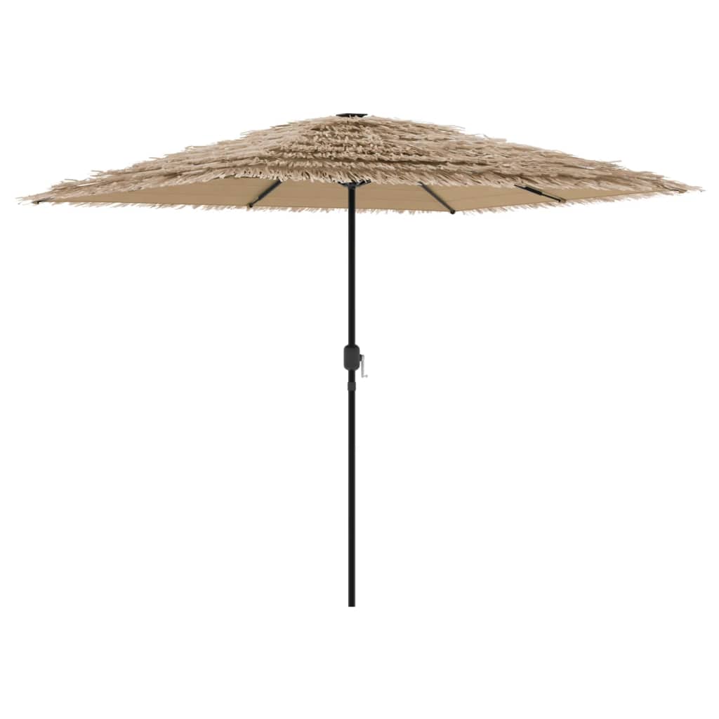Umbrelă soare de grădină cu stâlp din oțel, maro 248x248x248 cm GartenMobel Dekor