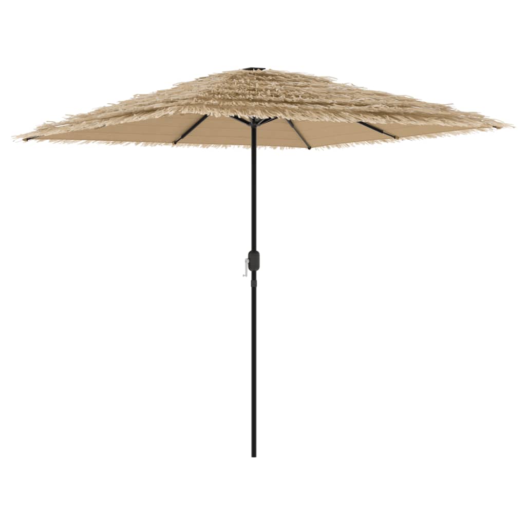 Umbrelă soare de grădină cu stâlp din oțel, maro 248x248x248 cm GartenMobel Dekor