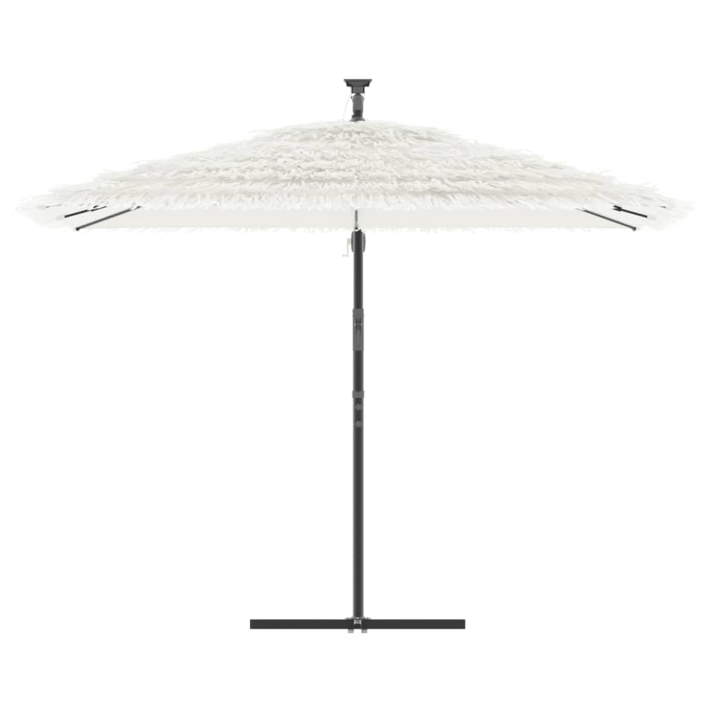 Umbrelă soare de grădină stâlp din oțel, alb 290x290x238 cm GartenMobel Dekor