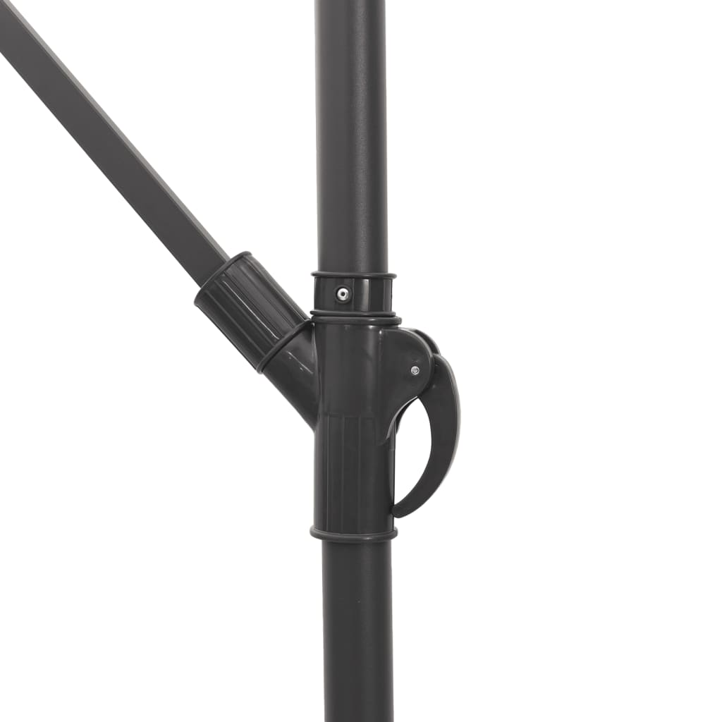 Umbrelă soare de grădină stâlp din oțel, alb 290x290x238 cm GartenMobel Dekor