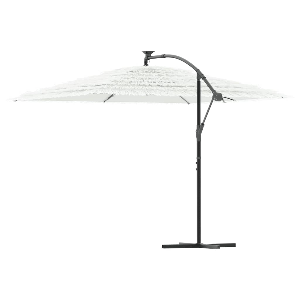 Umbrelă soare de grădină stâlp din oțel, alb 290x290x238 cm GartenMobel Dekor