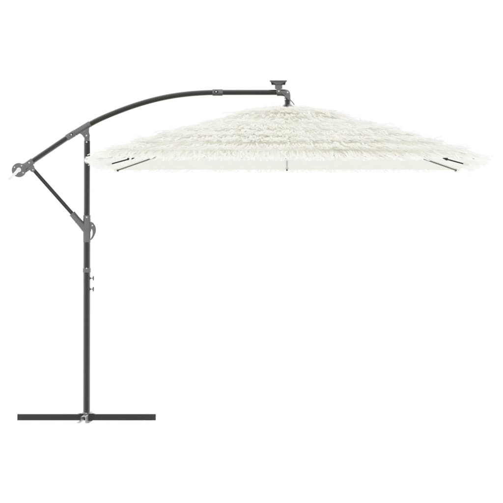 Umbrelă soare de grădină stâlp din oțel, alb 290x290x238 cm GartenMobel Dekor