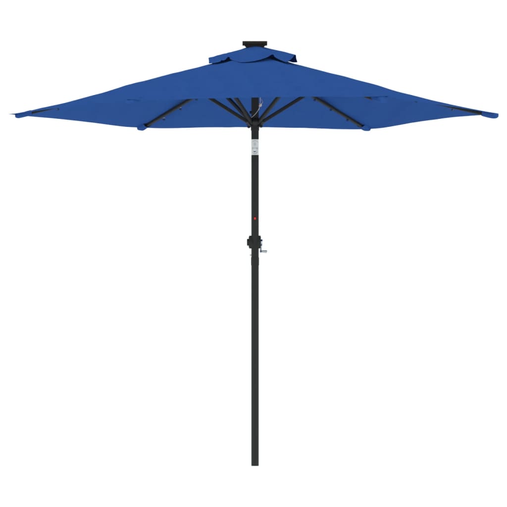 Umbrelă soare grădină stâlp din oțel/LED antracit 225x225x212cm GartenMobel Dekor