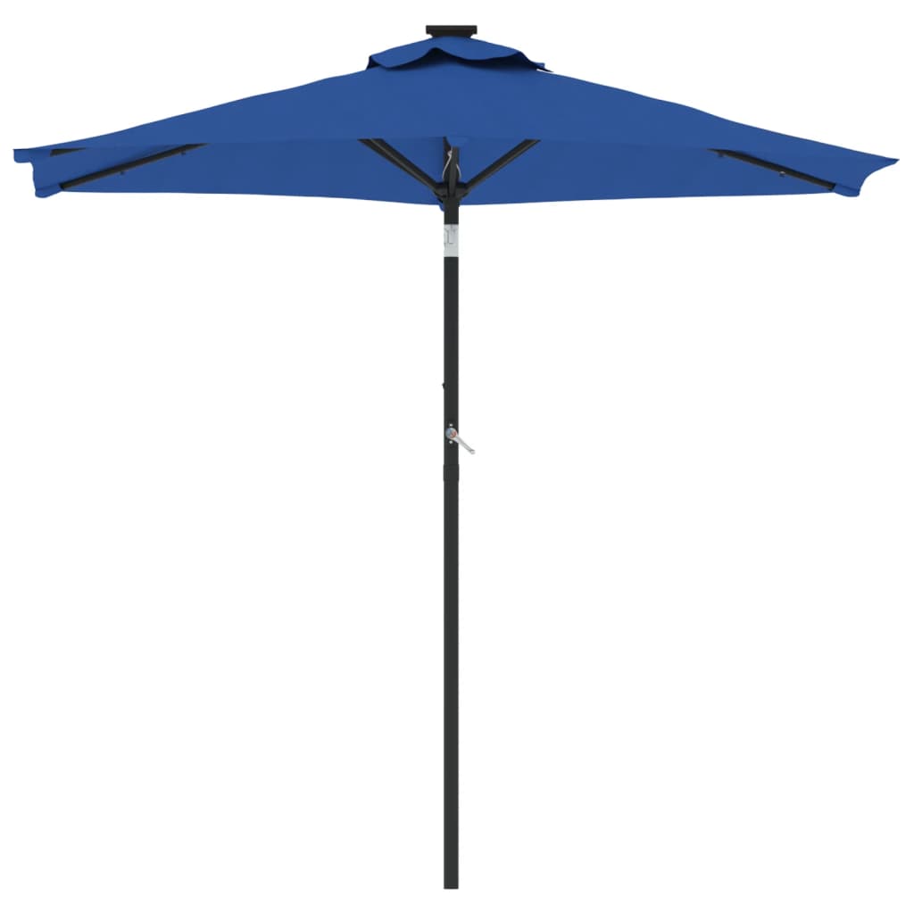 Umbrelă soare grădină stâlp din oțel/LED antracit 225x225x212cm GartenMobel Dekor