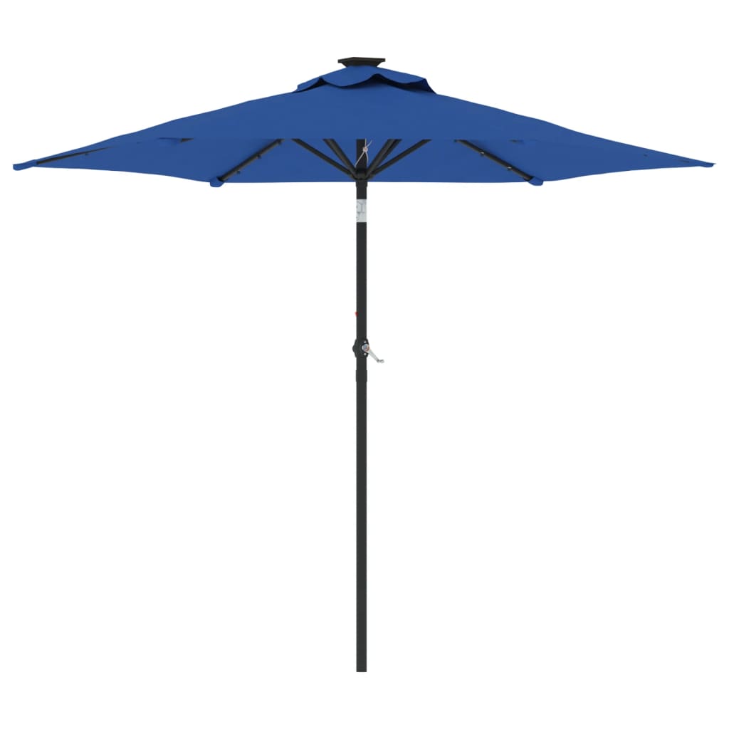 Umbrelă soare grădină stâlp din oțel/LED antracit 225x225x212cm GartenMobel Dekor