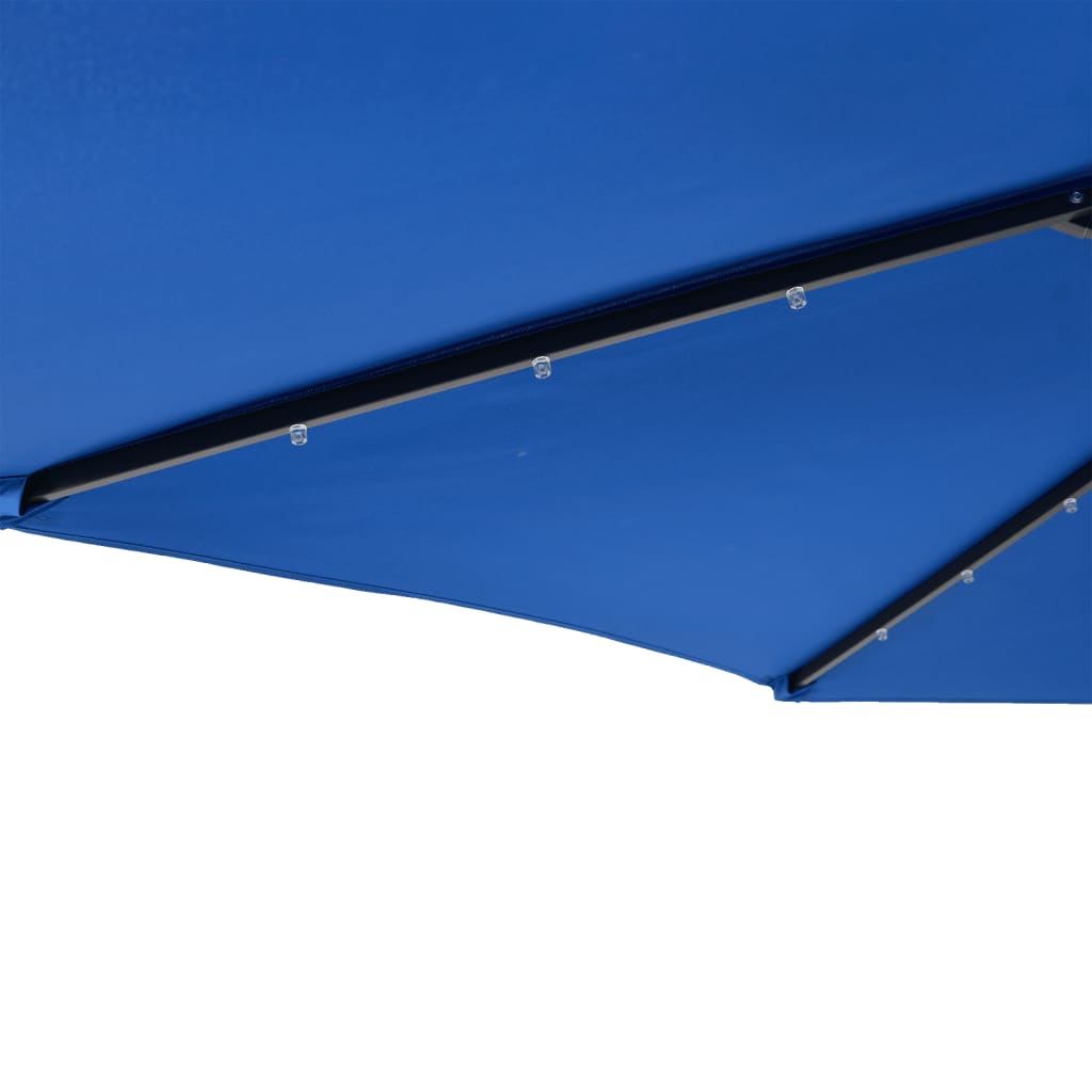 Umbrelă soare grădină stâlp din oțel/LED antracit 225x225x212cm GartenMobel Dekor
