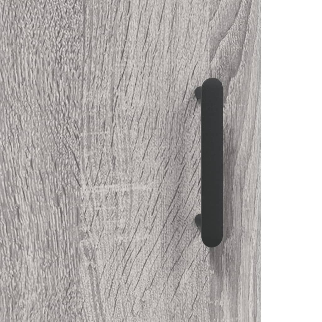 Dulap înalt, gri sonoma, 69,5x34x180 cm, lemn compozit GartenMobel Dekor