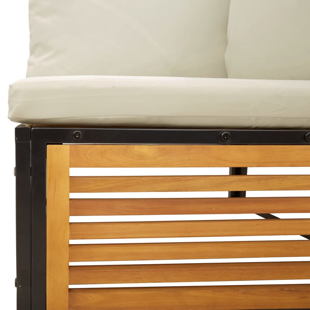 Set canapele de grădină cu perne, 4 piese, lemn masiv de acacia GartenMobel Dekor