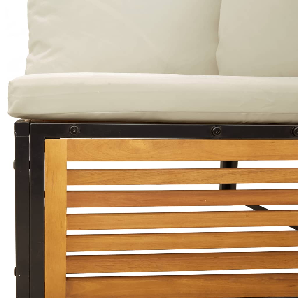 Set canapele de grădină cu perne, 4 piese, lemn masiv de acacia GartenMobel Dekor