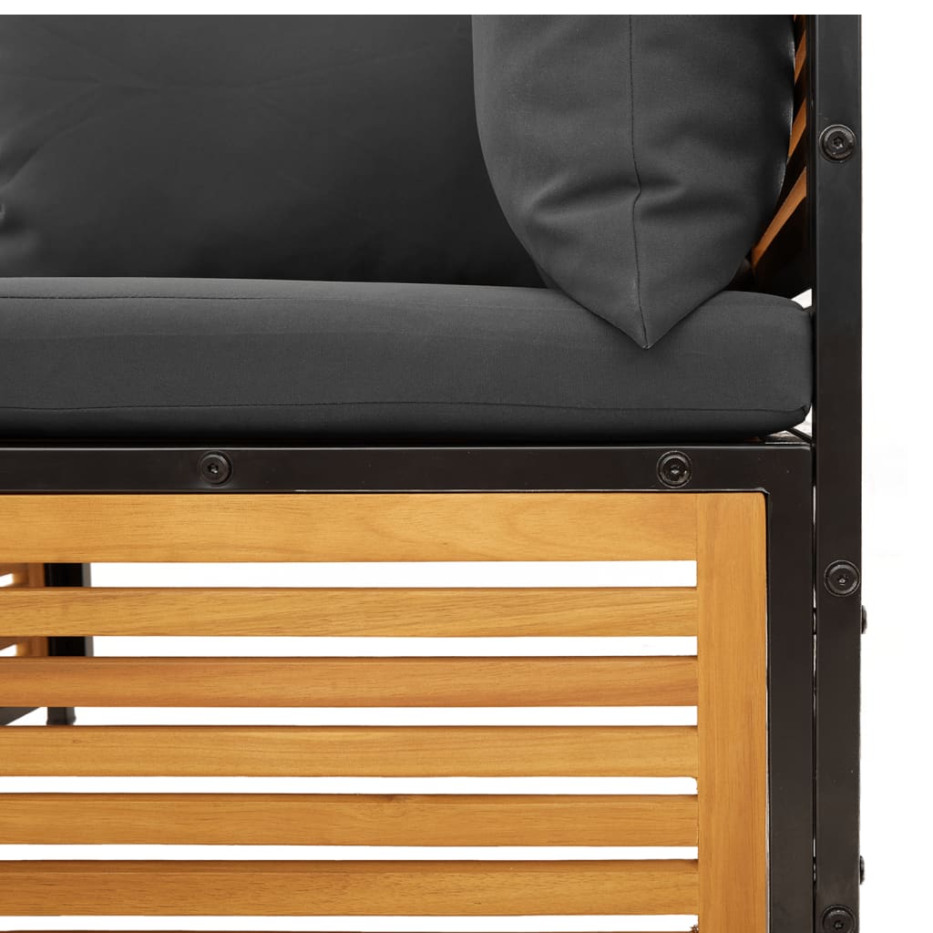 Set de canapele de grădină cu perne, 5 buc., lemn masiv acacia GartenMobel Dekor