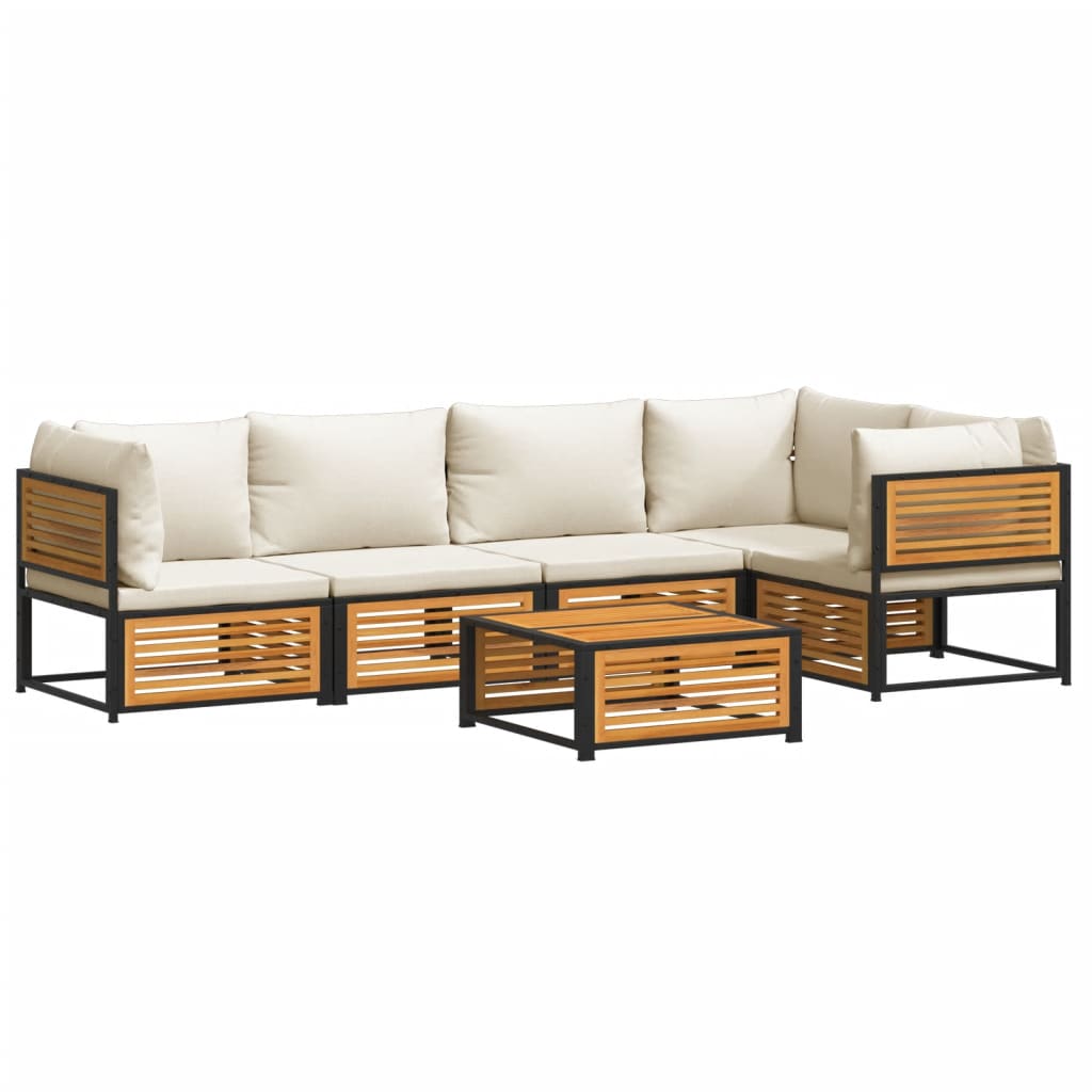 Set de canapele grădină cu perne, 6 piese, lemn masiv acacia GartenMobel Dekor