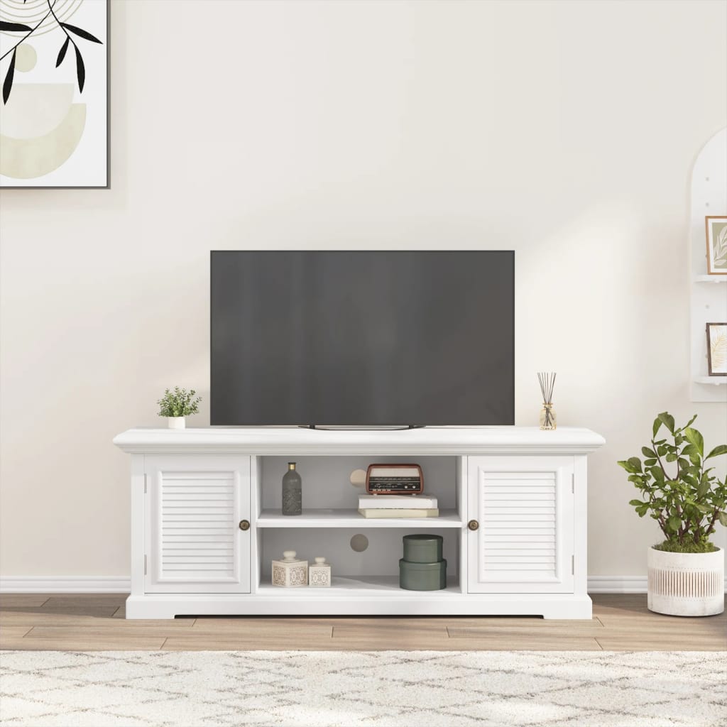 Dulap TV, alb, 110x30x41 cm, lemn prelucrat GartenMobel Dekor