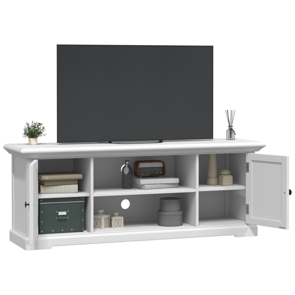 Dulap TV, alb, 110x30x41 cm, lemn prelucrat GartenMobel Dekor