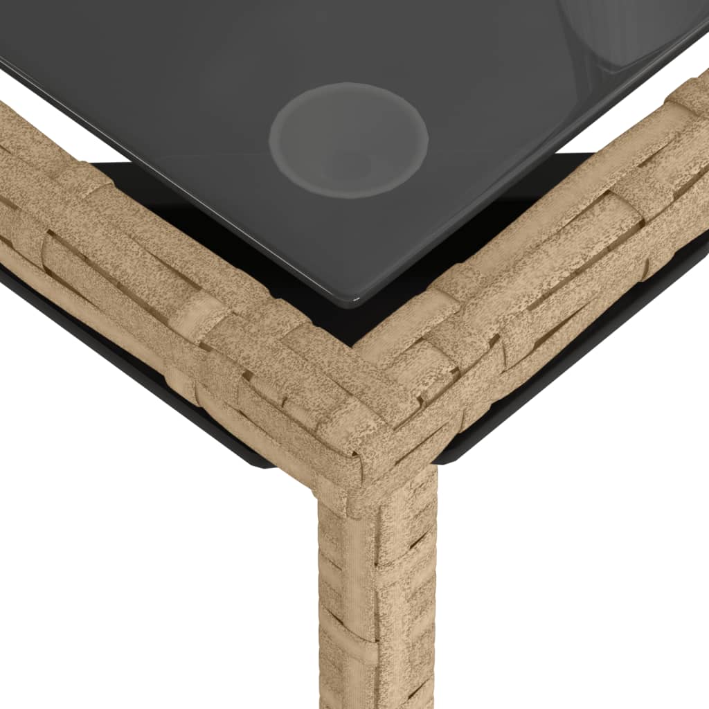 Set canapele de grădină, 3 piese, cu perne, bej, poliratan GartenMobel Dekor