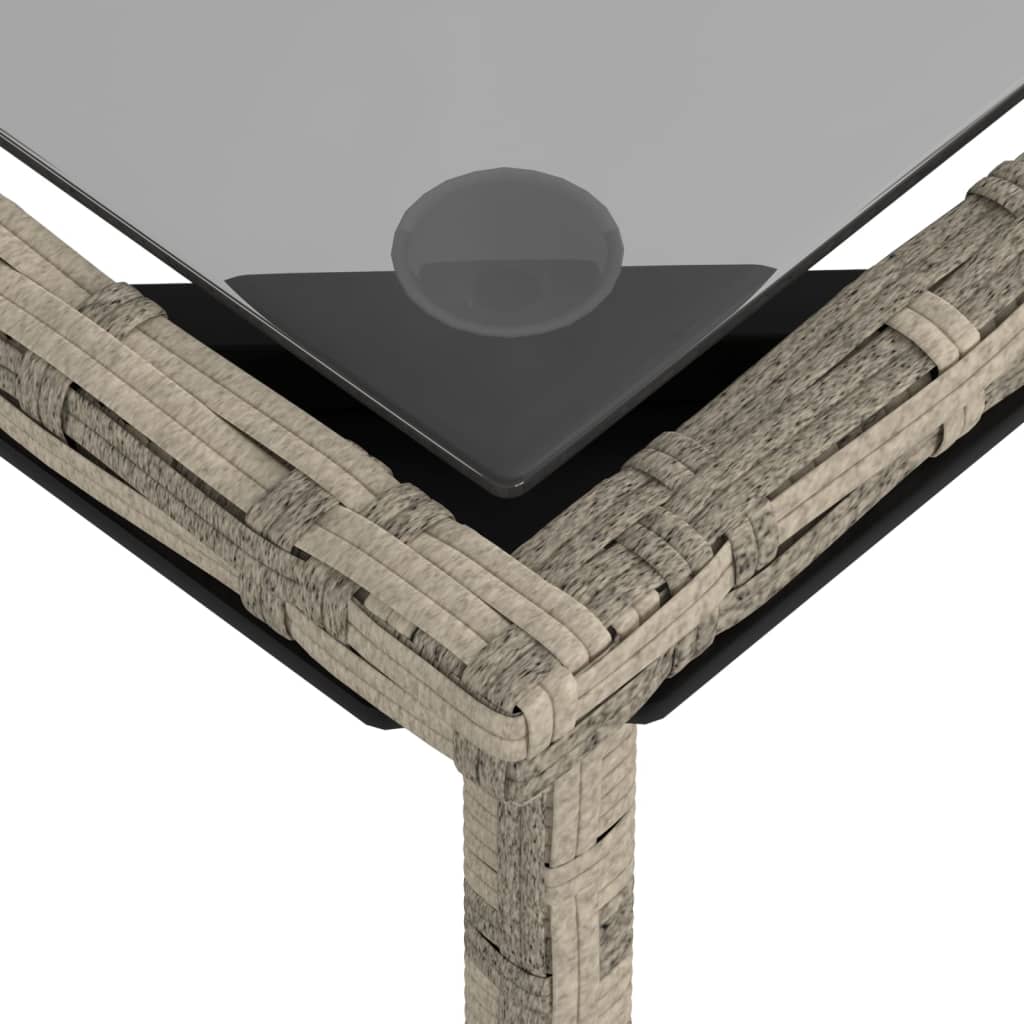 Set canapele de grădină cu perne, 3 piese gri deschis poliratan GartenMobel Dekor