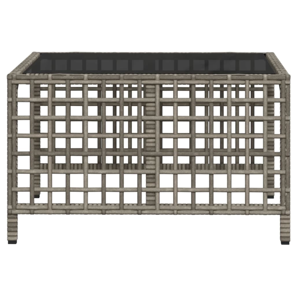 Set mobilier colțar de grădină cu perne 3 piese gri poliratan GartenMobel Dekor