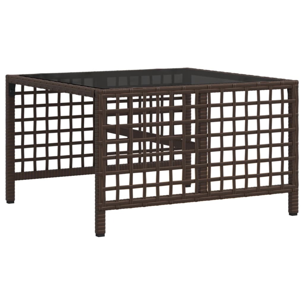 Set mobilier colțar de grădină cu perne 3 piese maro poliratan GartenMobel Dekor