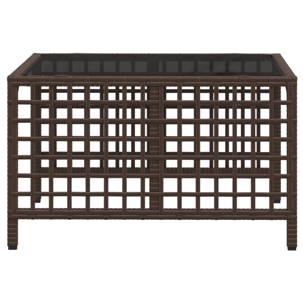 Set mobilier colțar de grădină cu perne 3 piese maro poliratan GartenMobel Dekor