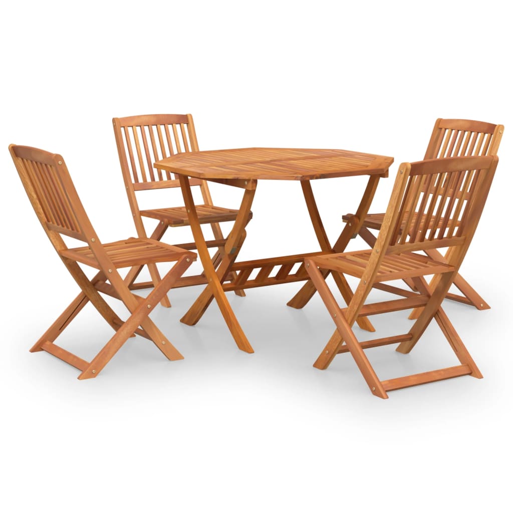 Set mobilier de grădină, 5 piese, lemn masiv de acacia GartenMobel Dekor