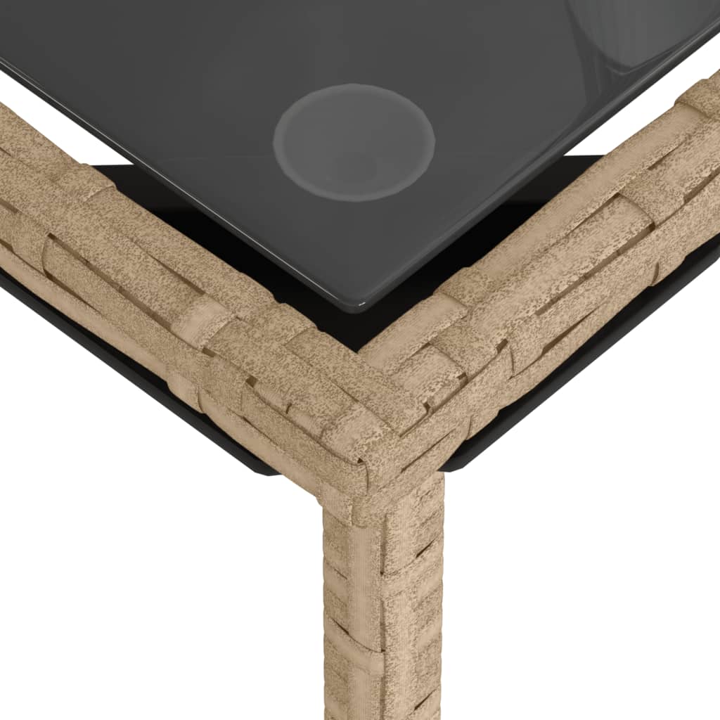 Set canapele de grădină, 3 piese, cu perne, bej, poliratan GartenMobel Dekor