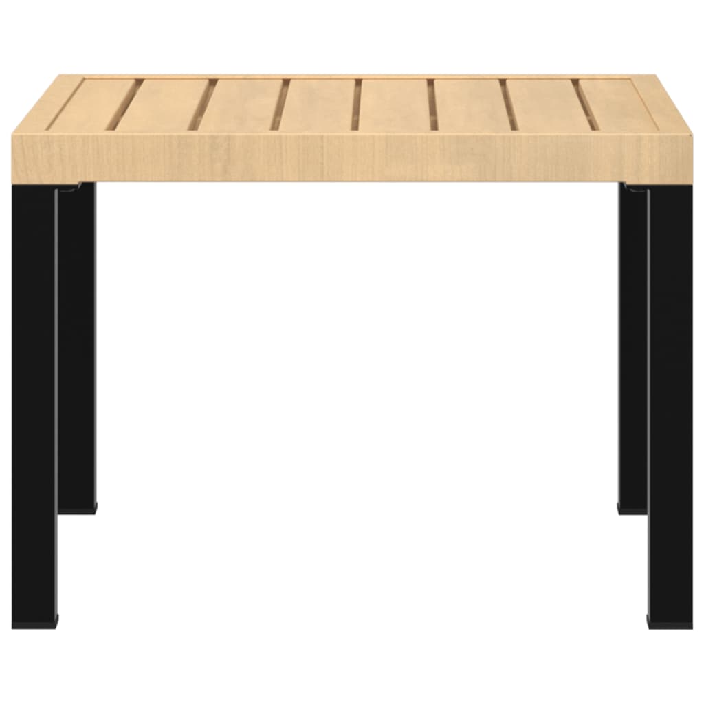 Masă cafea grădină negru 55x55x39,5cm oțel vopsit electrostatic GartenMobel Dekor