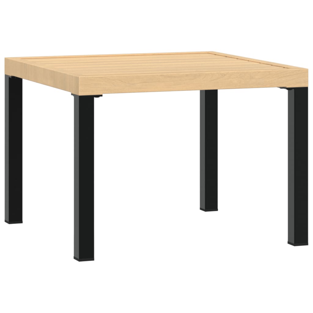 Masă cafea grădină negru 55x55x39,5cm oțel vopsit electrostatic GartenMobel Dekor