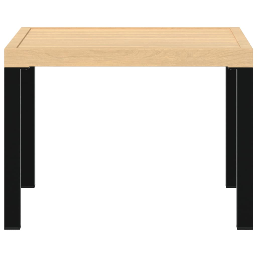 Masă cafea grădină negru 55x55x39,5cm oțel vopsit electrostatic GartenMobel Dekor