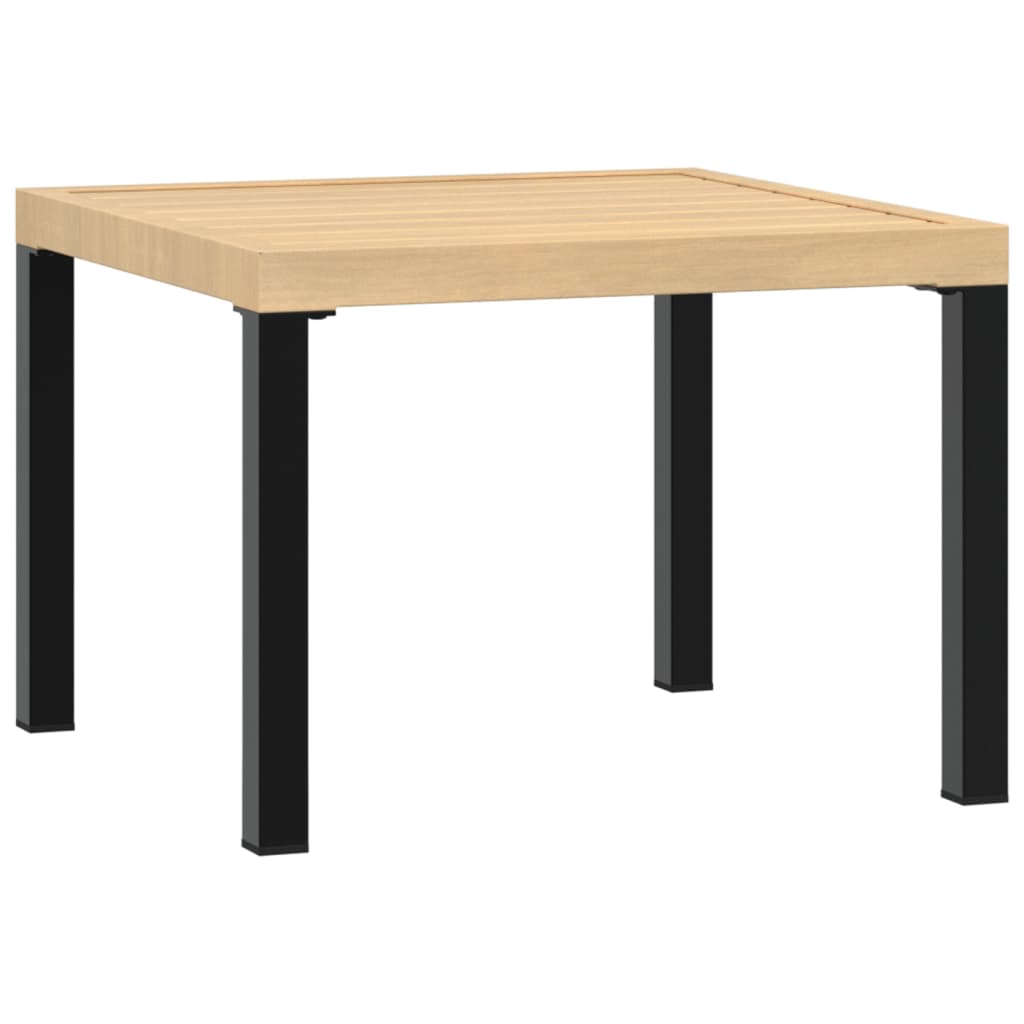 Masă cafea grădină negru 55x55x39,5cm oțel vopsit electrostatic GartenMobel Dekor