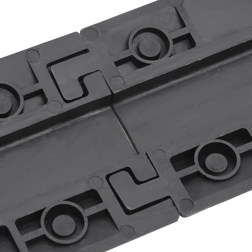 Rampe de protecție pentru cablu, 2 buc., negru, 98,5 cm GartenMobel Dekor