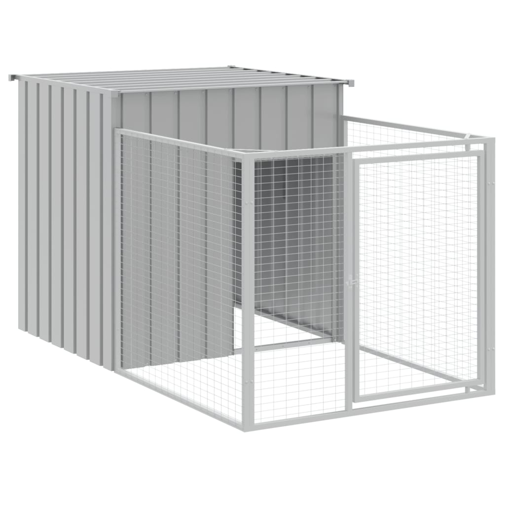 Cușcă de câine & țarc gri deschis 110x1017x110 cm GartenMobel Dekor