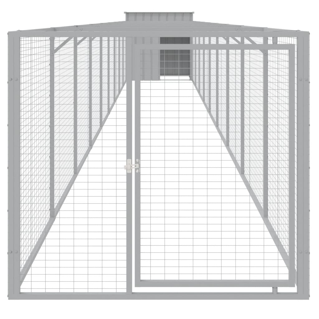 Cușcă de câine & țarc gri deschis 110x1017x110 cm GartenMobel Dekor