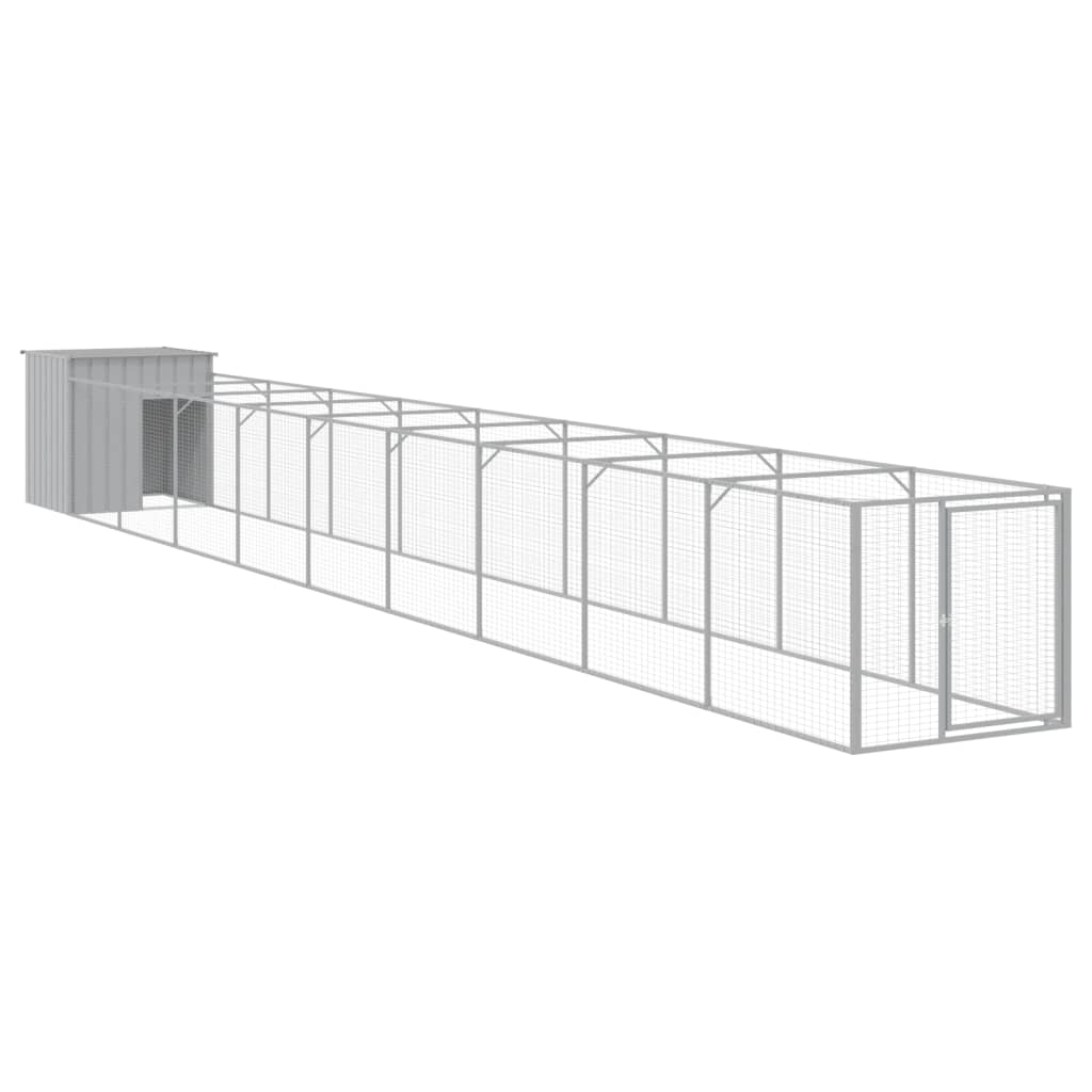 Cușcă de câine & țarc gri deschis 110x1017x110 cm GartenMobel Dekor