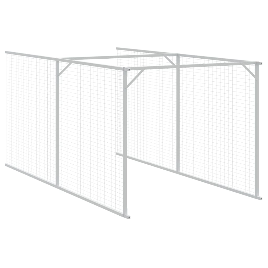 Cușcă de câine & țarc gri deschis 110x1221x110 cm GartenMobel Dekor