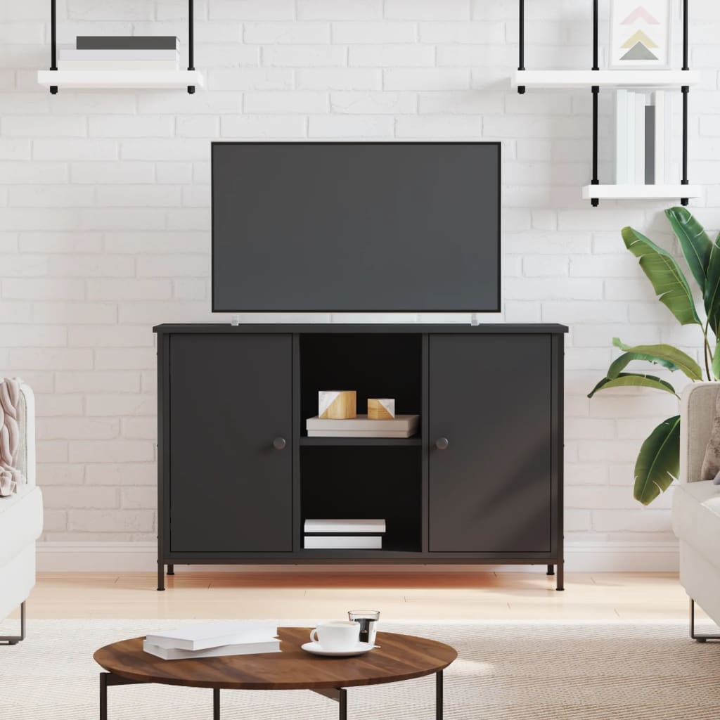 Comodă TV, negru, 100x35x65 cm, lemn compozit GartenMobel Dekor