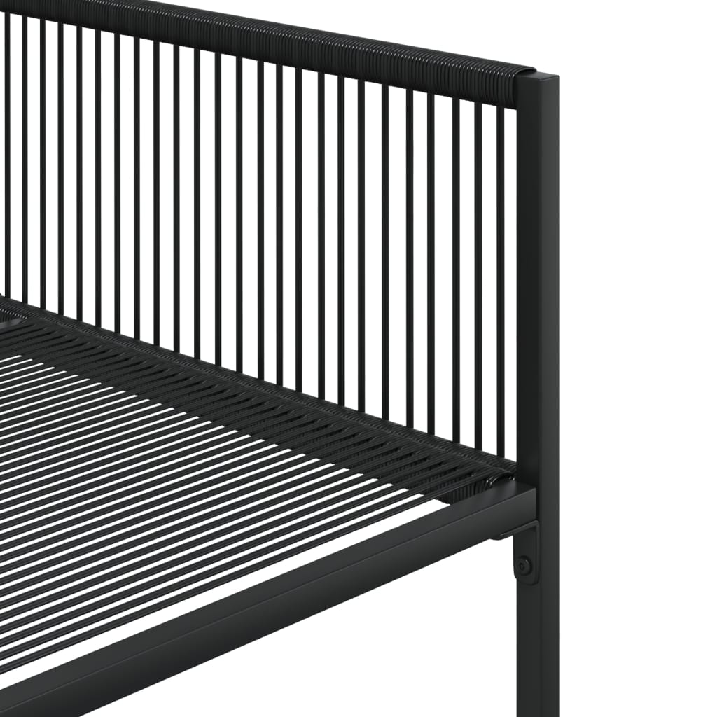 Set mobilier de grădină, 13 piese, negru, poliratan GartenMobel Dekor