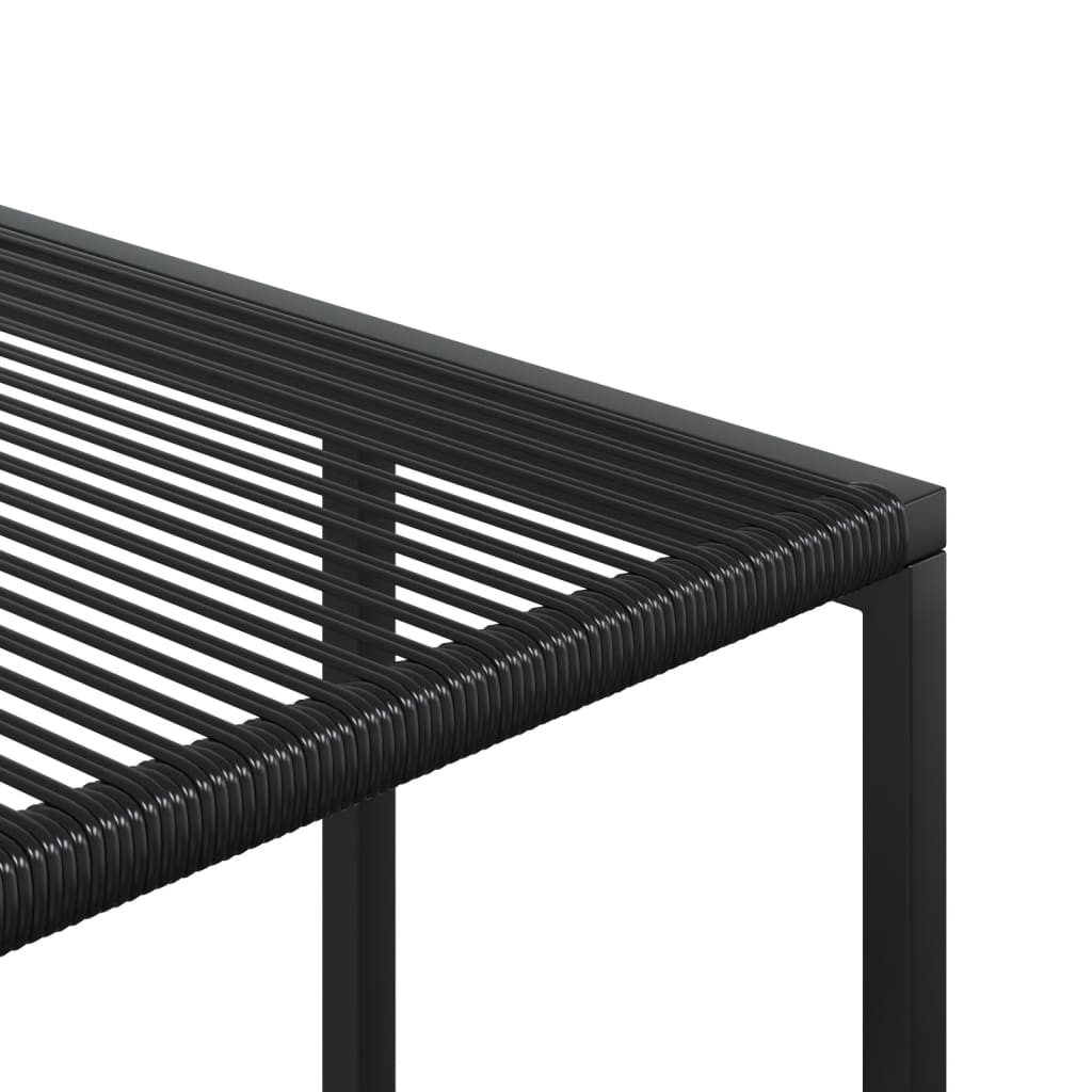Set mobilier de grădină, 13 piese, negru, poliratan GartenMobel Dekor