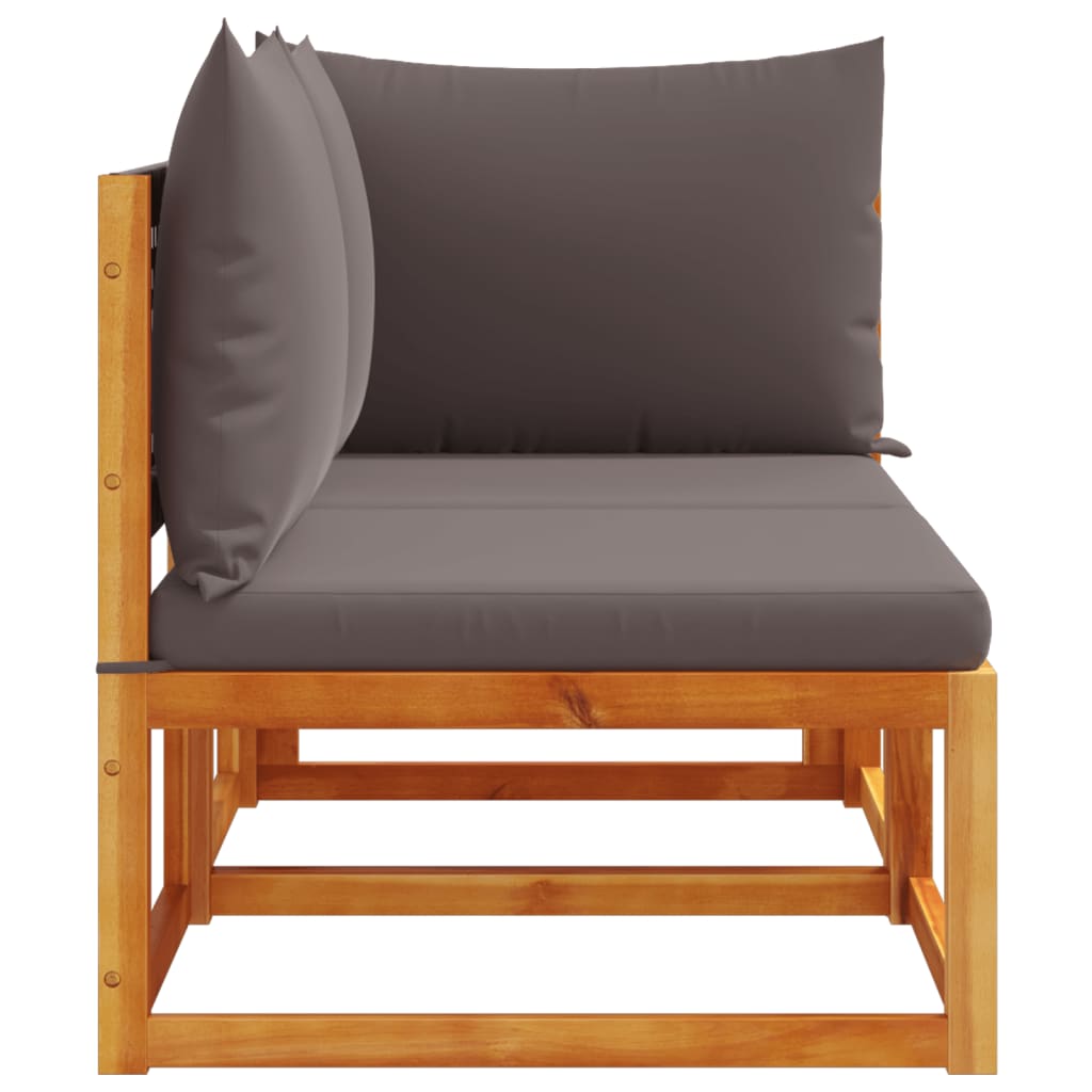 Canapea de grădină cu perne, 2 locuri, lemn masiv de acacia GartenMobel Dekor