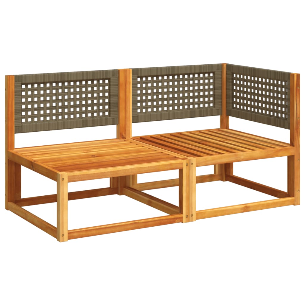 Canapea de grădină cu perne, 2 locuri, lemn masiv de acacia GartenMobel Dekor