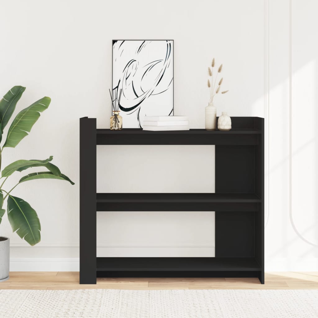 Măsuță consolă, negru, 100x35x90 cm, lemn prelucrat GartenMobel Dekor