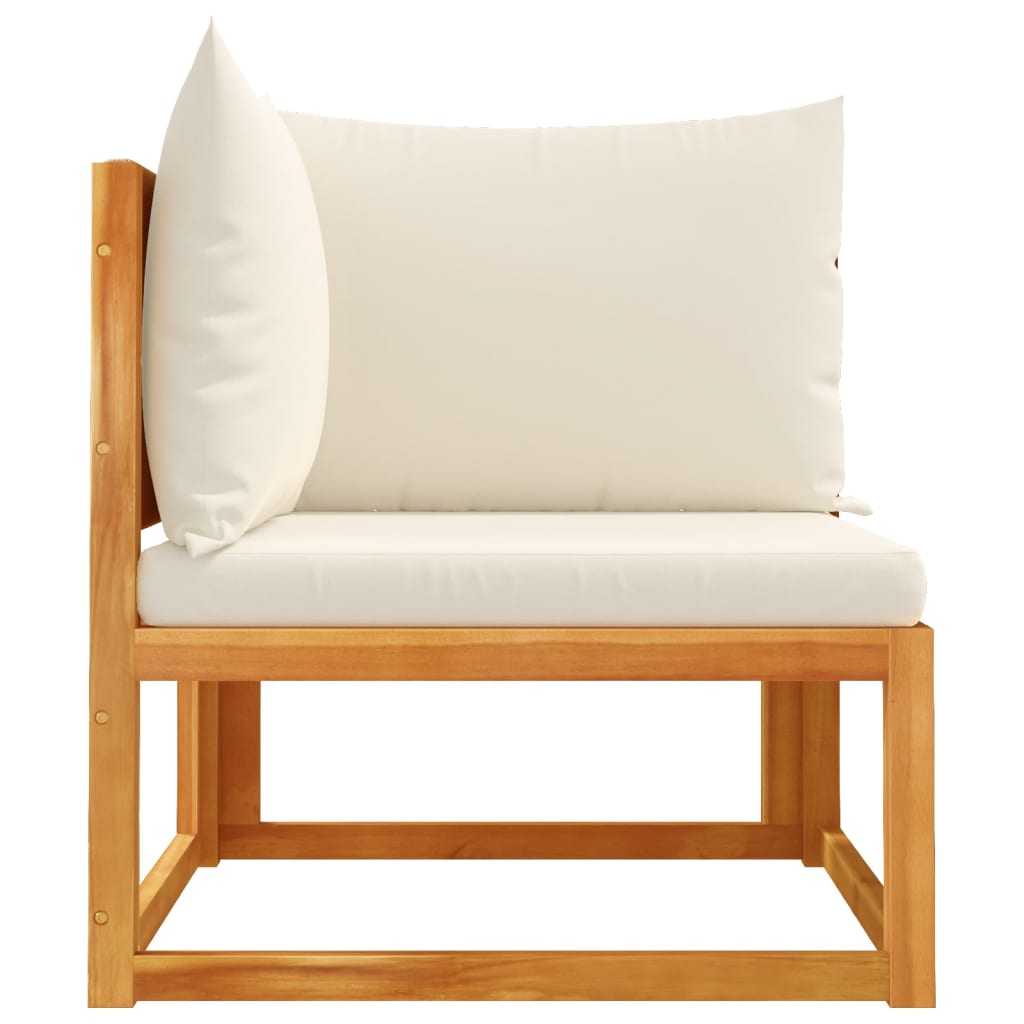 Canapea de colț de grădină, cu perne, lemn masiv acacia GartenMobel Dekor