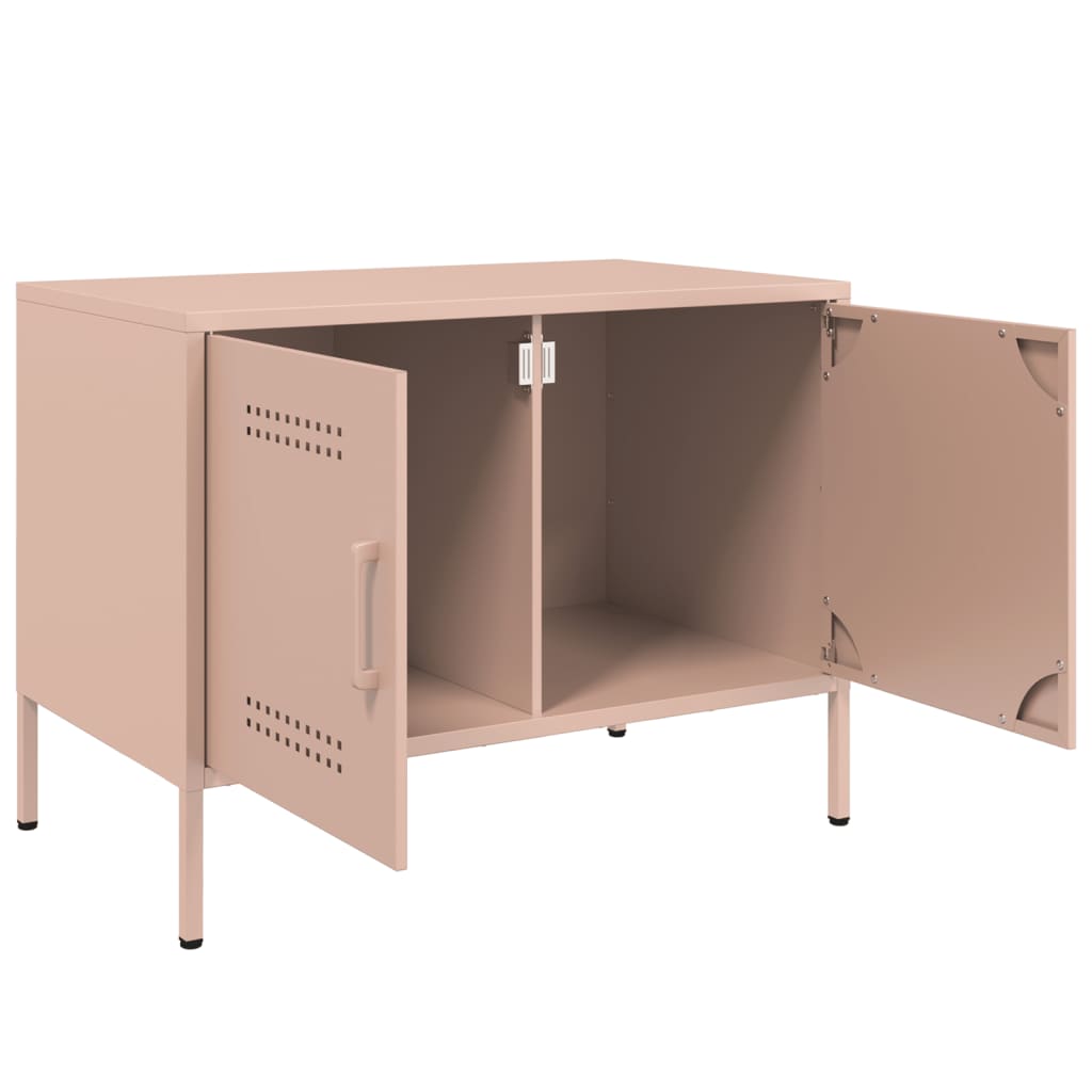 Dulapuri TV, 2 buc., roz, 68x39x50,5 cm, oțel GartenMobel Dekor