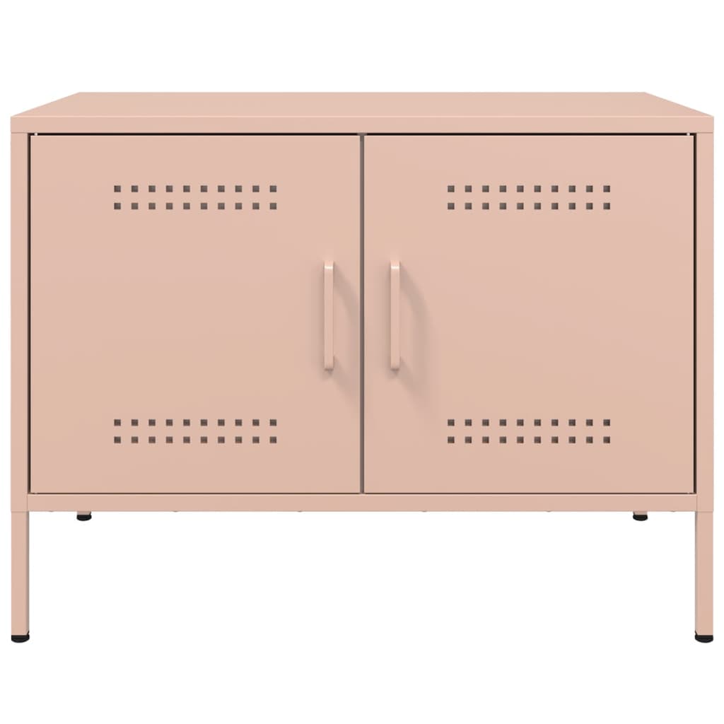Dulapuri TV, 2 buc., roz, 68x39x50,5 cm, oțel GartenMobel Dekor