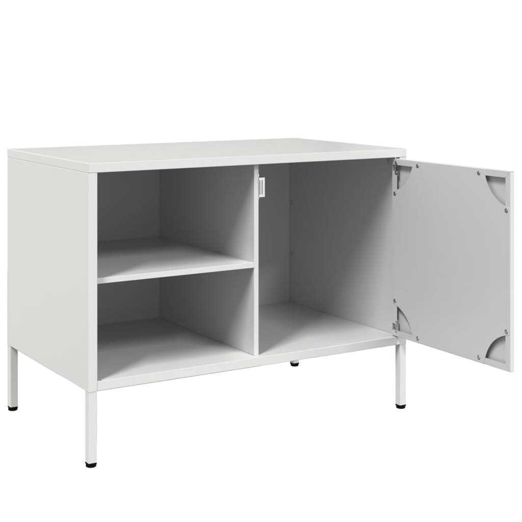 Dulapuri TV, 2 buc., alb, 68x39x50,5 cm, oțel GartenMobel Dekor