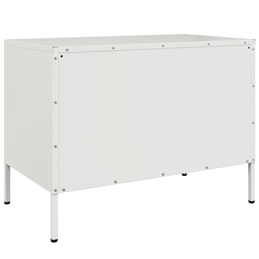 Dulapuri TV, 2 buc., alb, 68x39x50,5 cm, oțel GartenMobel Dekor