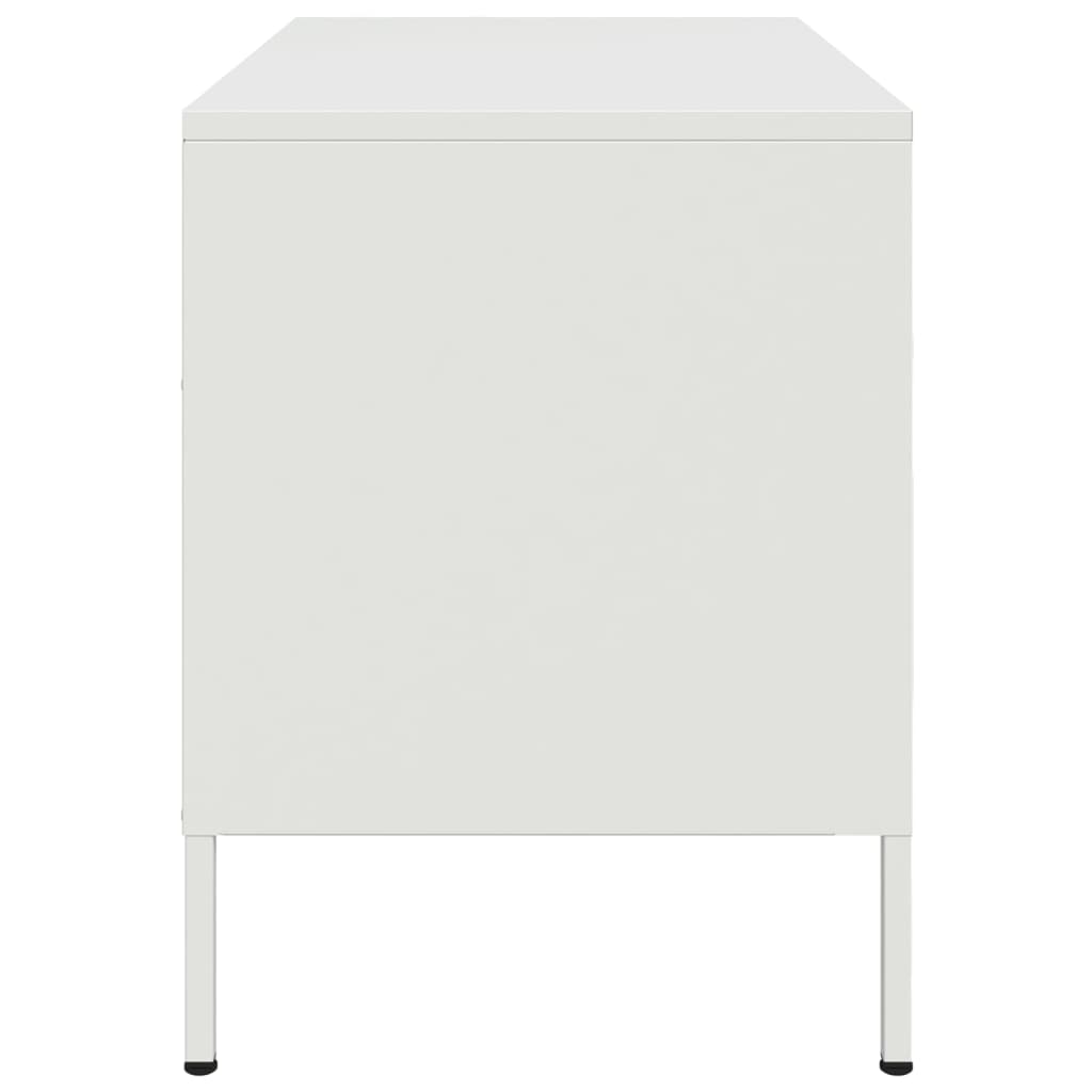 Dulapuri TV, 2 buc., alb, 68x39x50,5 cm, oțel GartenMobel Dekor