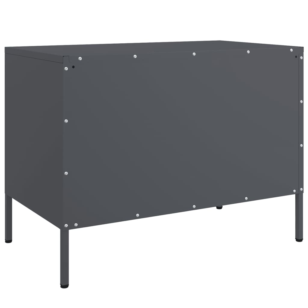 Dulapuri TV, 2 buc., antracit, 68x39x50,5 cm, oțel GartenMobel Dekor