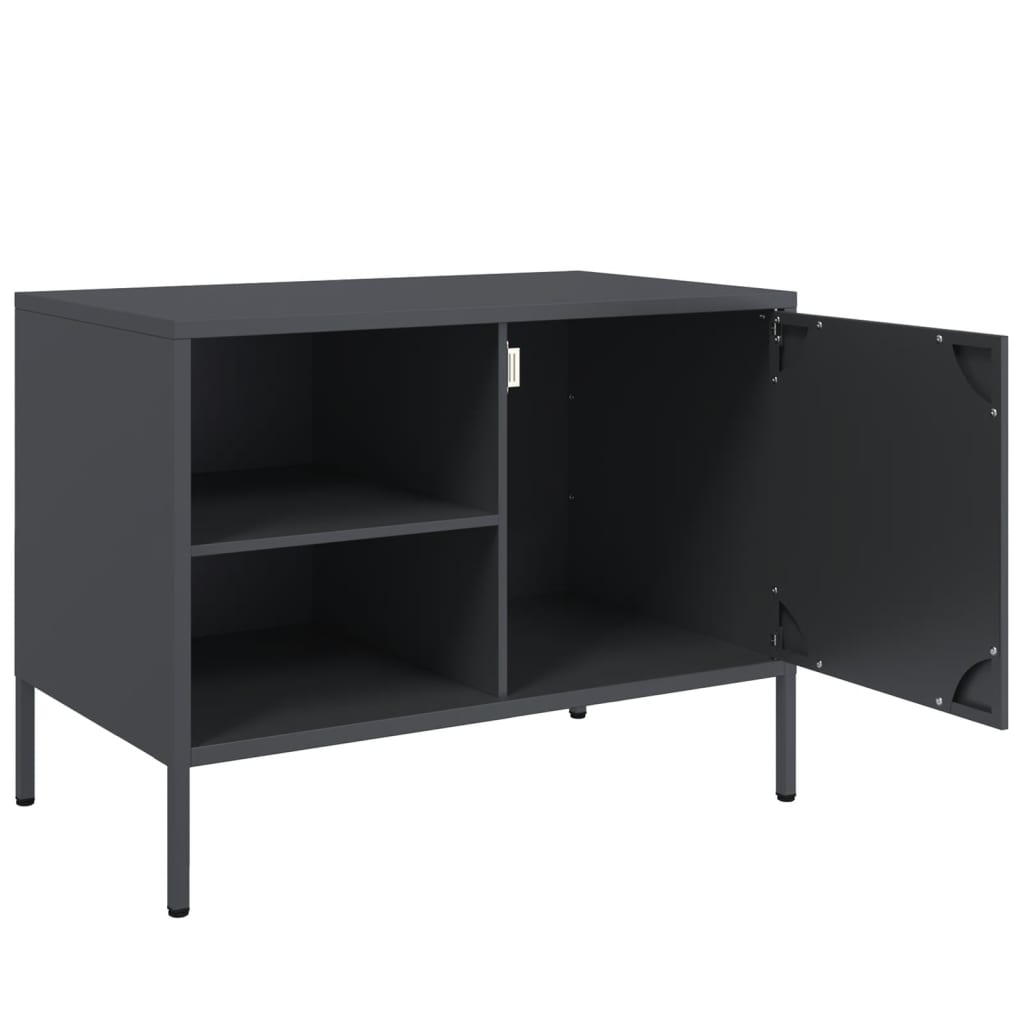Dulapuri TV, 2 buc., antracit, 68x39x50,5 cm, oțel GartenMobel Dekor
